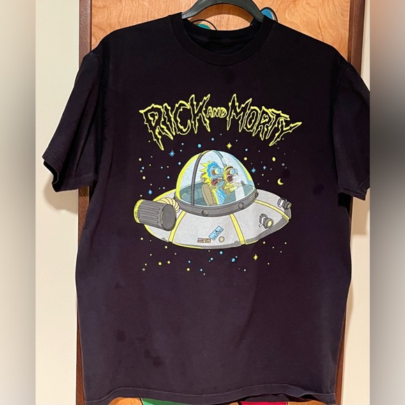 RICK AND MORTY ADULT SWIM TEE SHIRT SIZE LARGE/ BIG KIDS—FUNNY GRAPHICS— - Picture 8 of 12
